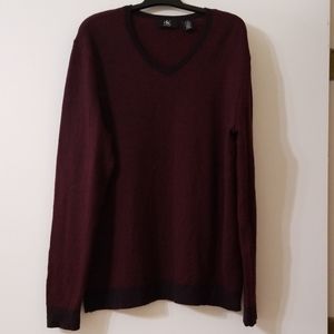 Calvin Klein size L burgundy men's sweater